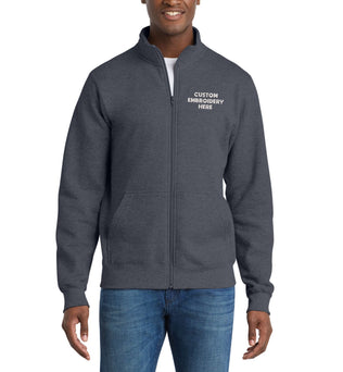 Port & Co™ Custom Embroidered Core Fleece Cadet Full-Zip Sweatshirt - PC78FZ