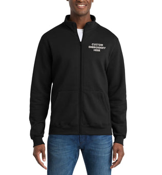 Port & Co™ Custom Embroidered Core Fleece Cadet Full-Zip Sweatshirt - PC78FZ