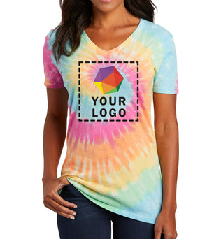 Port & Company® Women's Tie-Dye V-Neck Tee - LPC147V