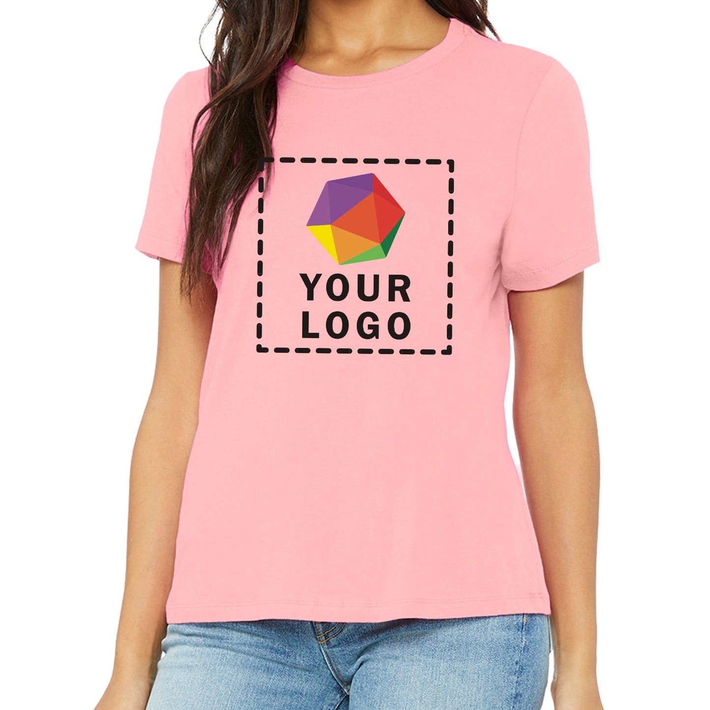 Bella + Canvas Custom Printed Ladies' Relaxed Jersey Short-Sleeve T-Shirt - B6400