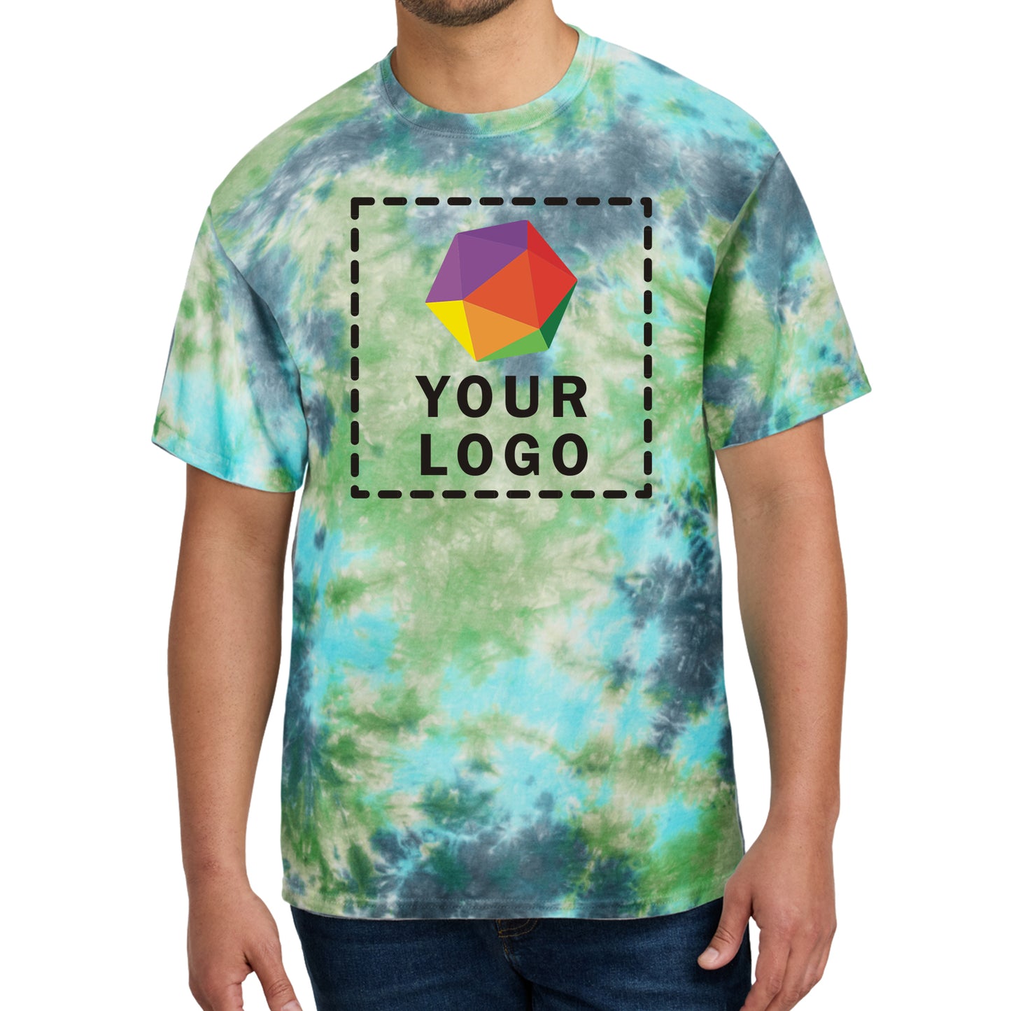 Port & Company® Custom Printed Crystal Tie-Dye Tee - PC145