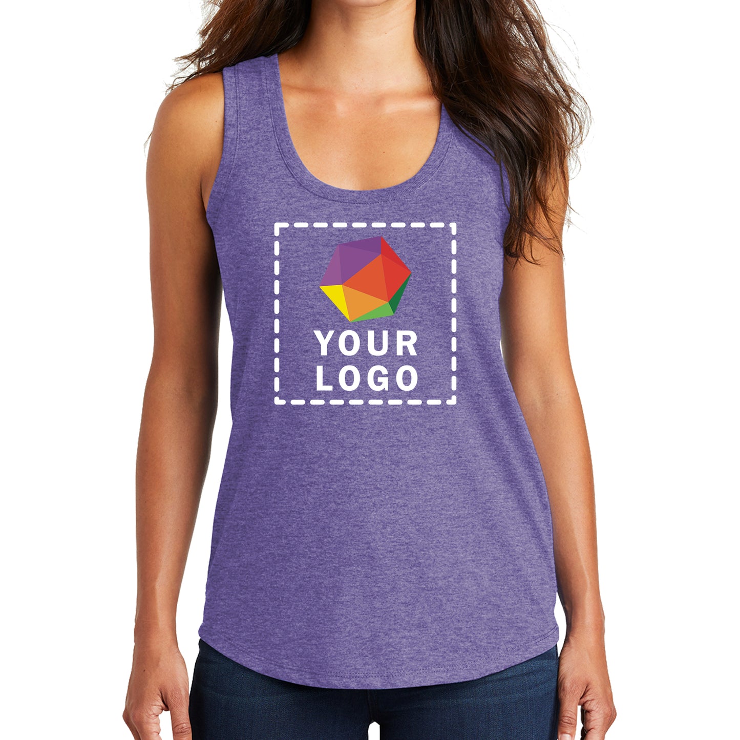 District® Custom Printed Women’s Perfect Tri ® Racerback Tank - DM138L