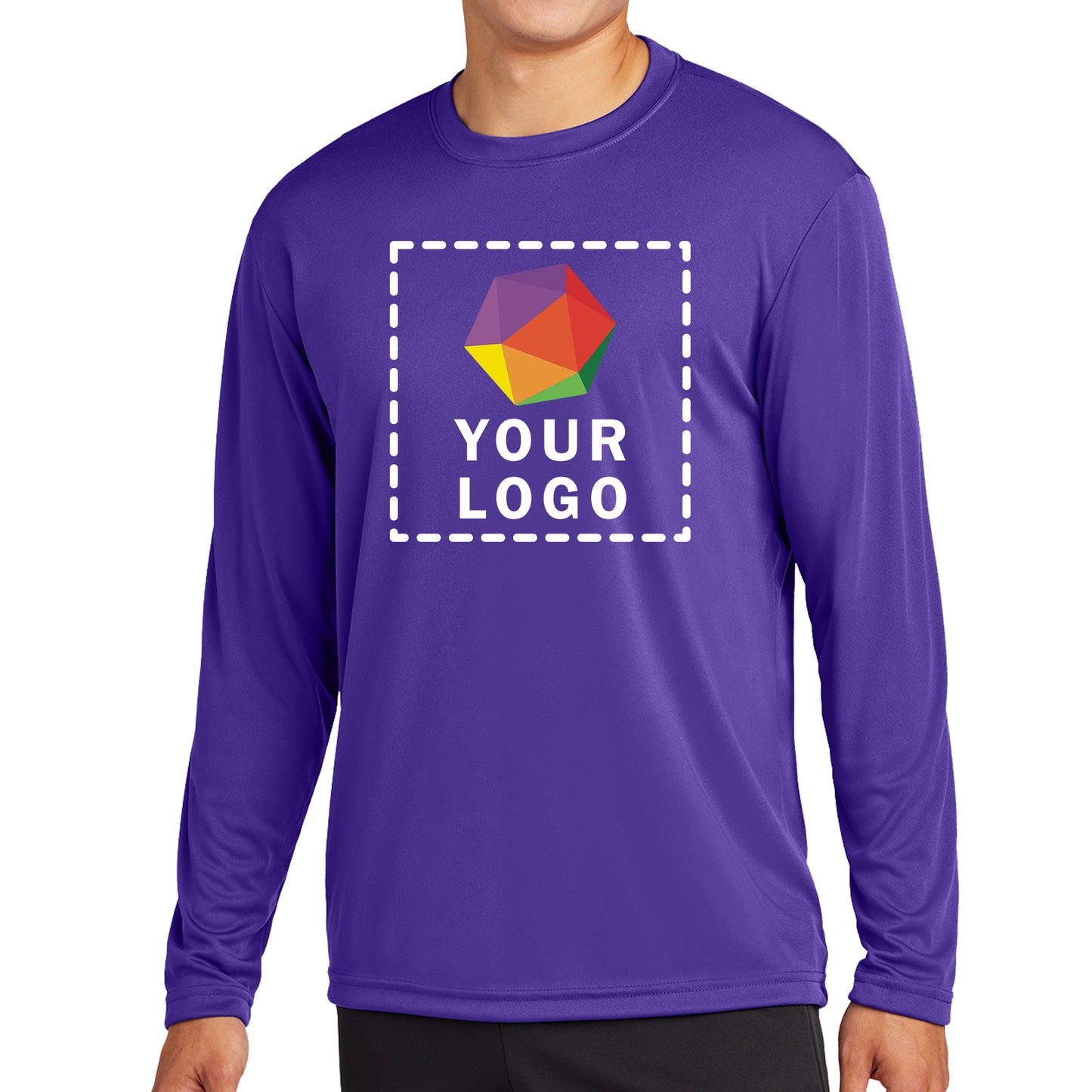 Sport-Tek® Custom Printed Long Sleeve PosiCharge® Competitor™ Tee - ST350LS