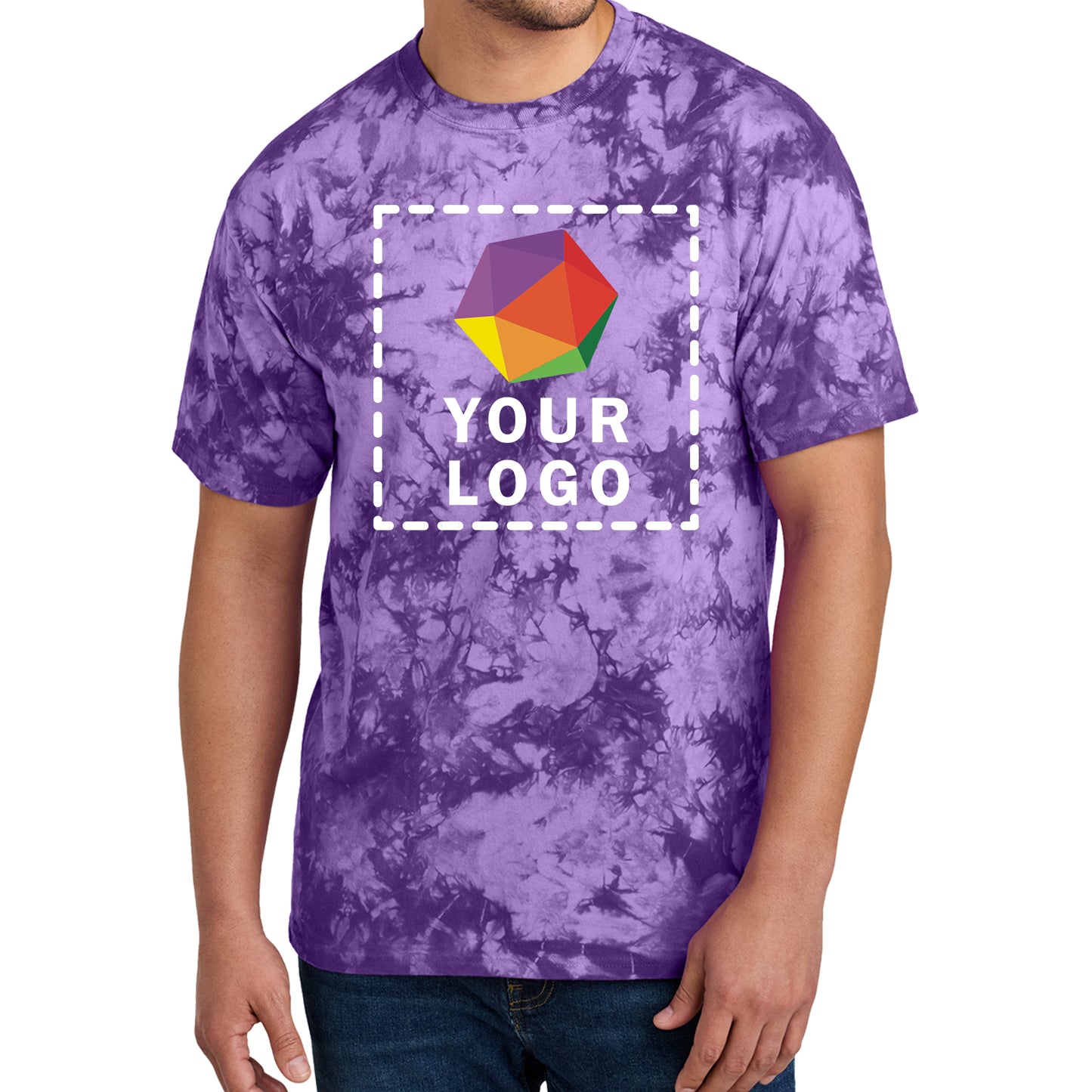 Port & Company® Custom Printed Crystal Tie-Dye Tee - PC145