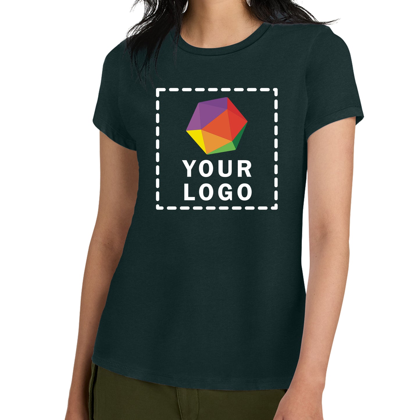 District® Custom Printed Women’s Perfect Weight ® Tee - DM104L