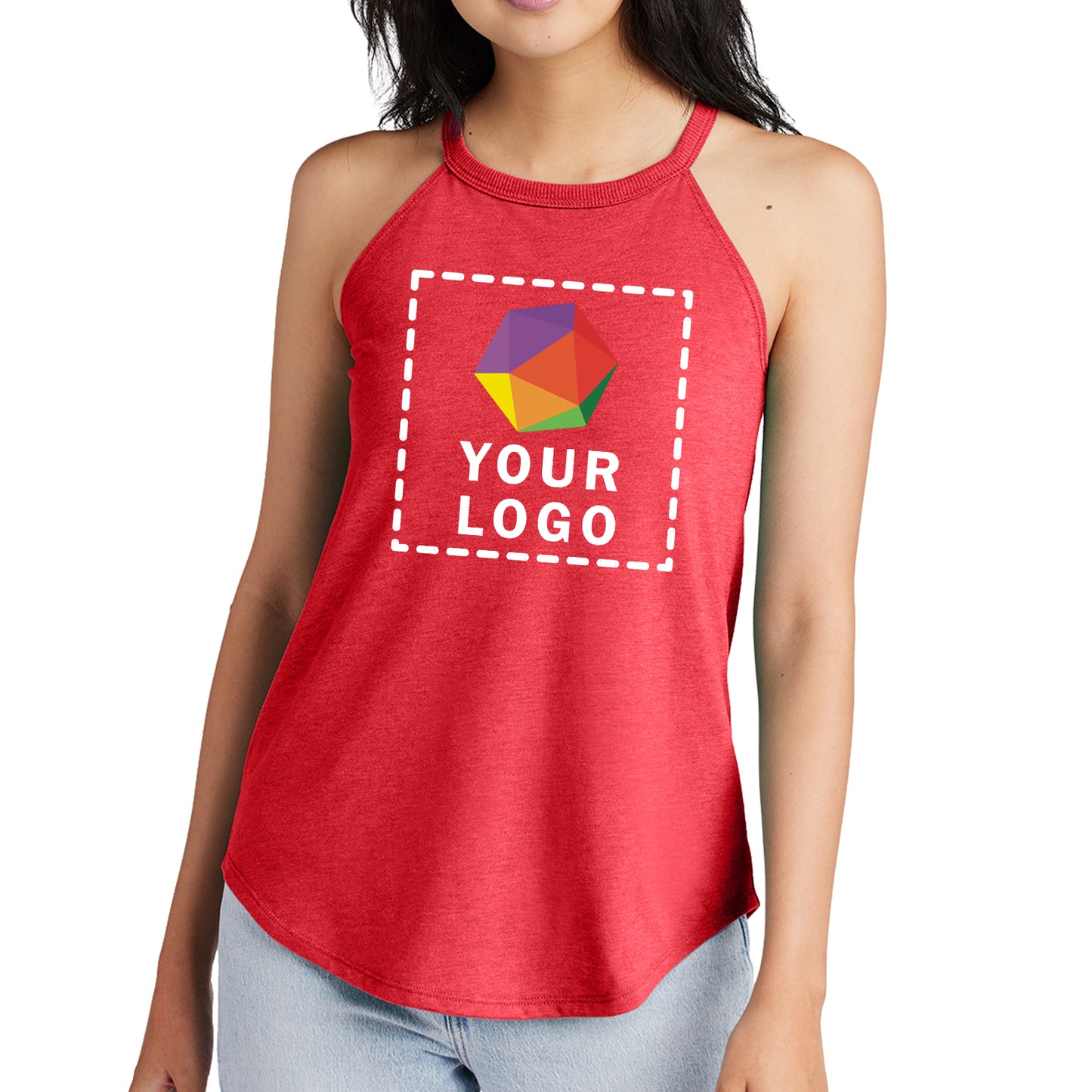 District® Custom Printed Women’s Perfect Tri ® Rocker Tank - DT137L