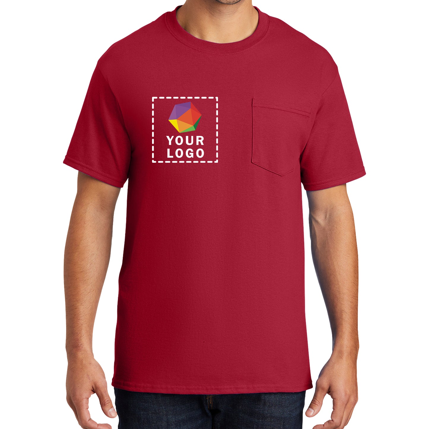 Port & Company® Custom Printed Essential Pocket Tee - PC61P
