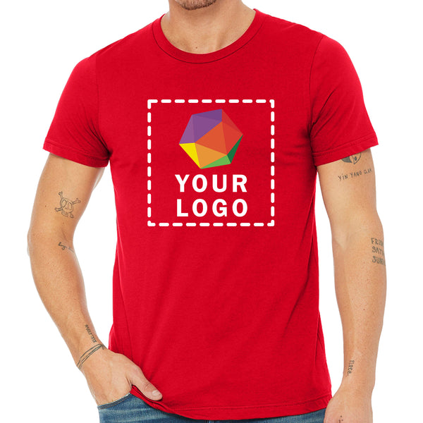 Bella + Canvas Custom Printed Unisex Jersey T-Shirt -3001C