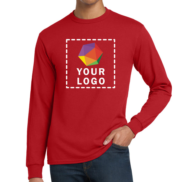 Gildan® Custom Printed DryBlend® 50 Cotton/50 Poly Long Sleeve T-Shirt - 8400