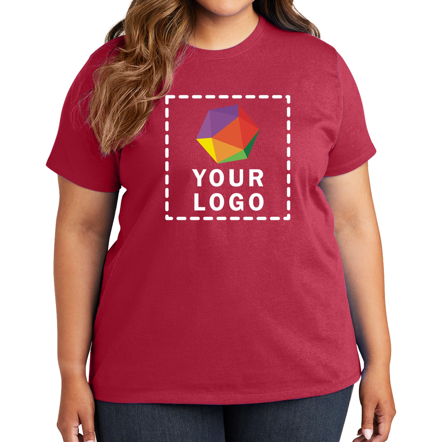 Port & Company® Custom Printed Women's Essential Tee - LPC61