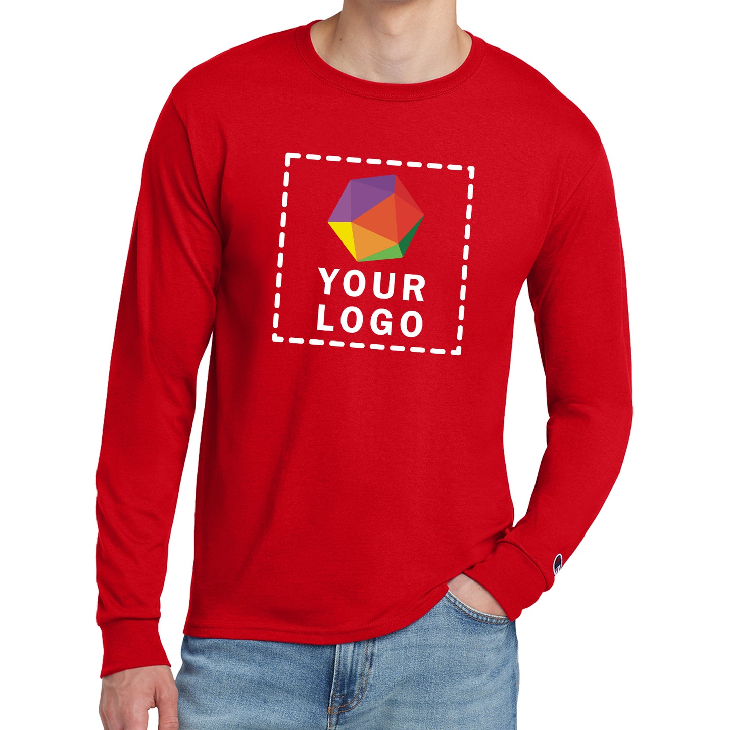 Champion ® Custom Printed Heritage 5.2-Oz. Jersey Long Sleeve Tee - CC8C