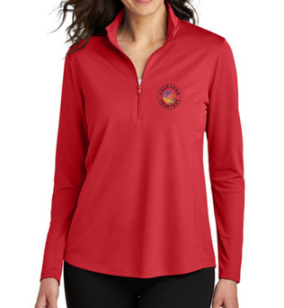 Port Authority® Custom Embrodiered Women's Dry Zone® UV Micro-Mesh 1/4-Zip  -  LK112