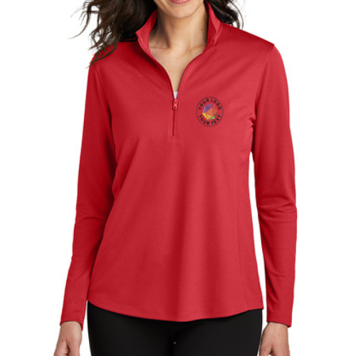 Port Authority® Custom Embrodiered Women's Dry Zone® UV Micro-Mesh 1/4-Zip  -  LK112
