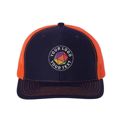 Richardson Custom Embroidered Snapback Trucker Cap - 112