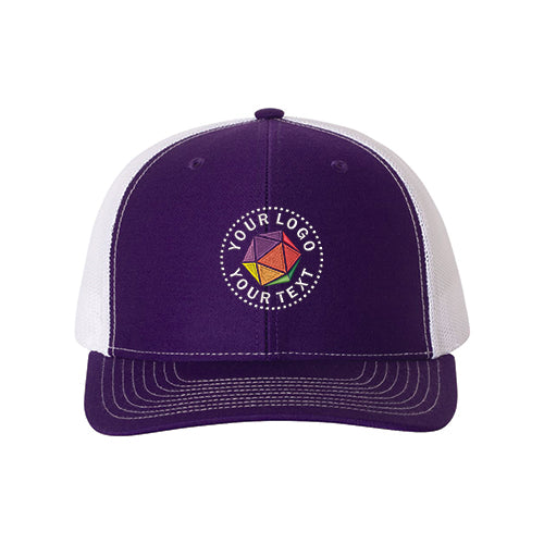 Richardson Custom Embroidered Snapback Trucker Cap - 112