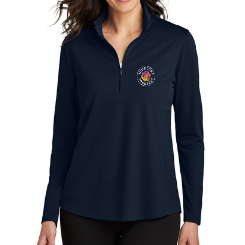 Port Authority® Custom Embrodiered Women's Dry Zone® UV Micro-Mesh 1/4-Zip  -  LK112