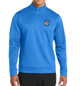 Port & Co™ Custom Embrodiered Performance Fleece 1/4-Zip Pullover Sweatshirt  -  PC590Q