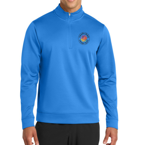 Port & Co™ Custom Embroidered Performance Fleece 1/4-Zip Pullover Sweatshirt  -  PC590Q