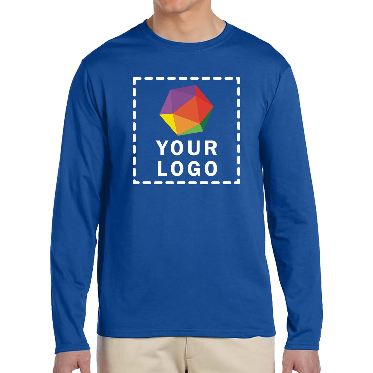 Gildan Custom Printed Adult Softstyle® Long-Sleeve T-Shirt - G64400