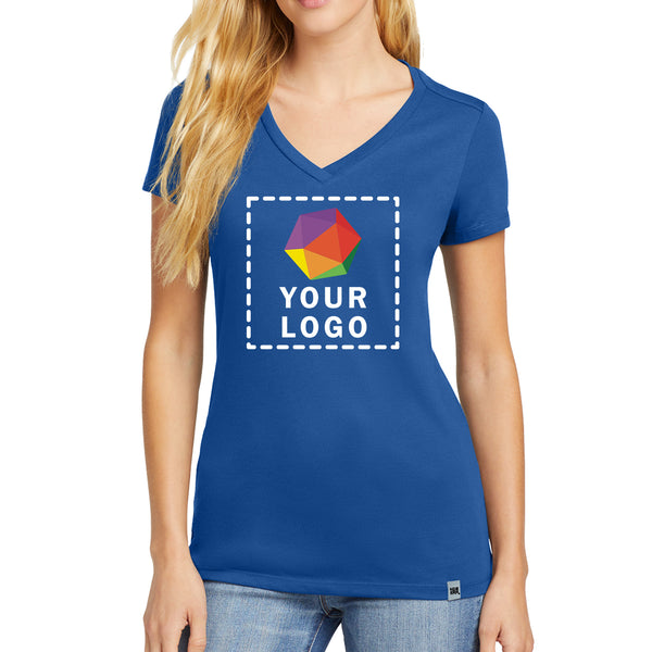 New Era® Custom Printed Women's Heritage Blend V-Neck Tee - LNEA101