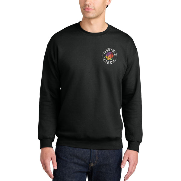 Gildan® Softstyle® Custom Embroidered Crewneck Sweatshirt - SF000