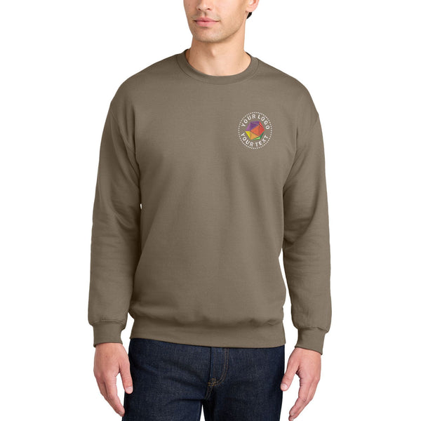 Gildan® Softstyle® Custom Embroidered Crewneck Sweatshirt - SF000