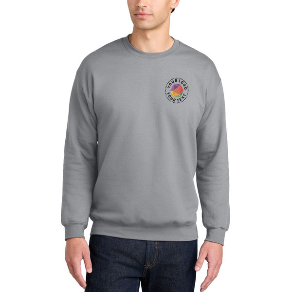 Gildan® Softstyle® Custom Embroidered Crewneck Sweatshirt - SF000