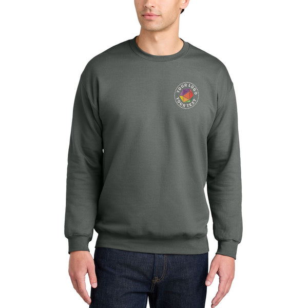 Gildan® Softstyle® Custom Embroidered Crewneck Sweatshirt - SF000