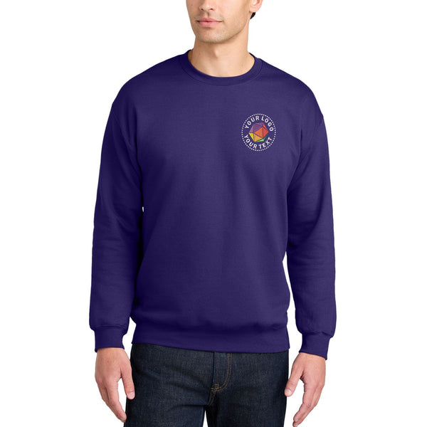 Gildan® Softstyle® Custom Embroidered Crewneck Sweatshirt - SF000