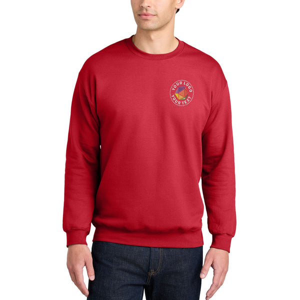 Gildan® Softstyle® Custom Embroidered Crewneck Sweatshirt - SF000