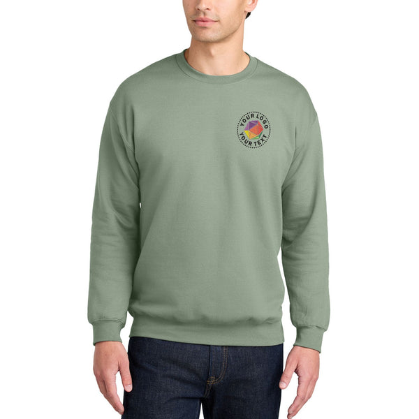 Gildan® Softstyle® Custom Embroidered Crewneck Sweatshirt - SF000