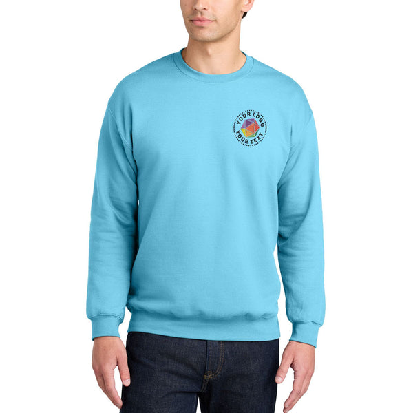Gildan® Softstyle® Custom Embroidered Crewneck Sweatshirt - SF000