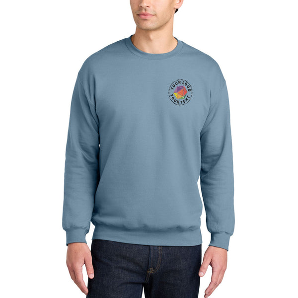 Gildan® Softstyle® Custom Embroidered Crewneck Sweatshirt - SF000