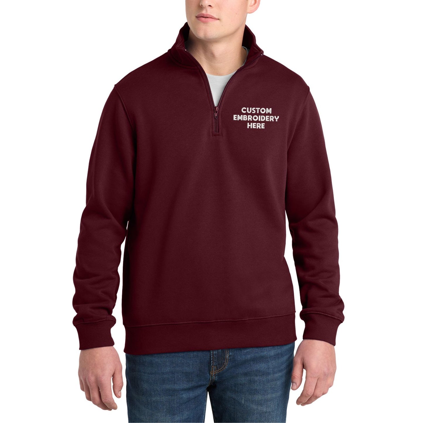 Sport-Tek® Custom Embroidered 1/4-Zip Sweatshirt - ST253