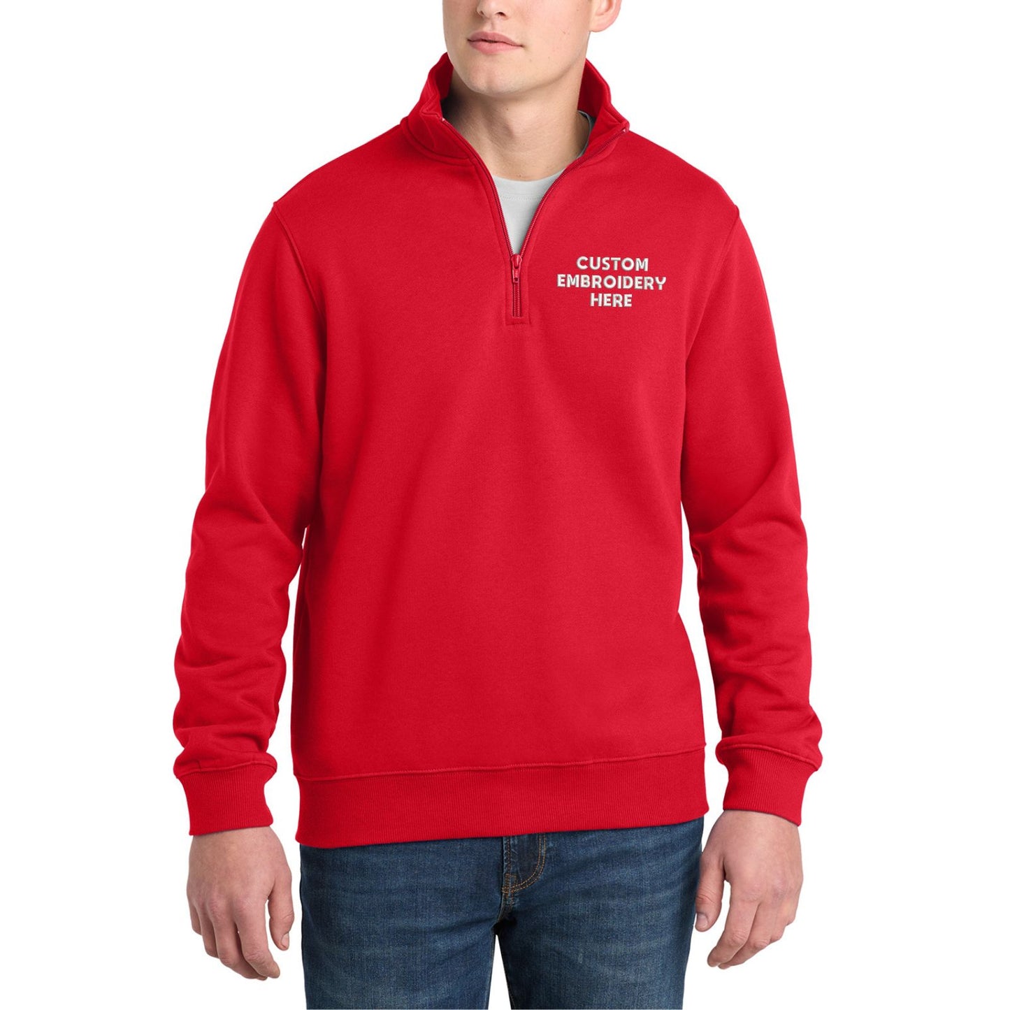 Sport-Tek® Custom Embroidered 1/4-Zip Sweatshirt - ST253