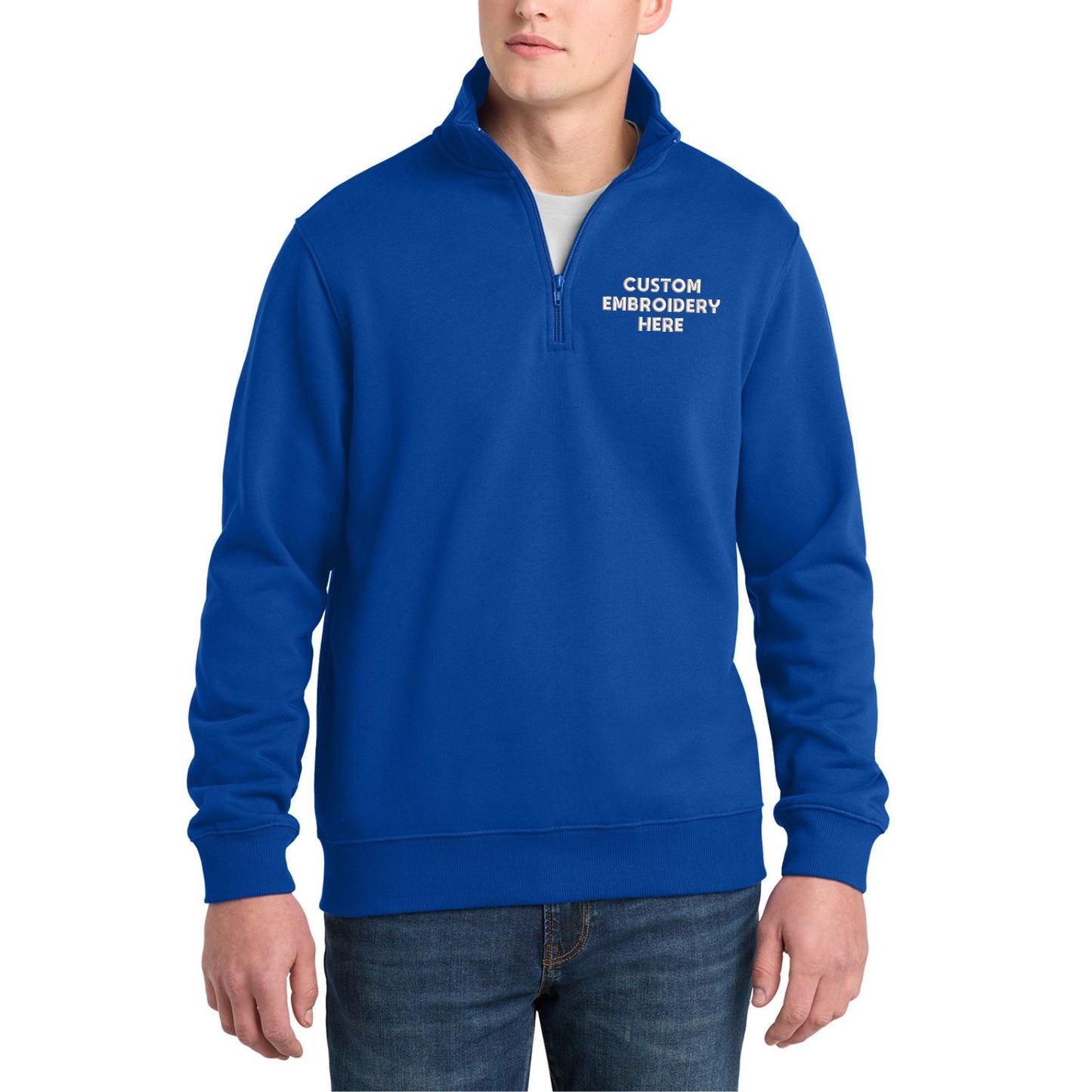 Sport-Tek® Custom Embroidered 1/4-Zip Sweatshirt - ST253