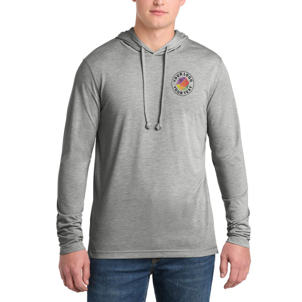 Sport-Tek ® PosiCharge ® Custom Embroidered Tri-Blend Wicking Long Sleeve Hoodie - ST406