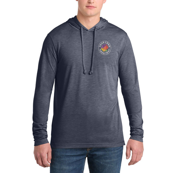 Sport-Tek ® PosiCharge ® Custom Embroidered Tri-Blend Wicking Long Sleeve Hoodie - ST406