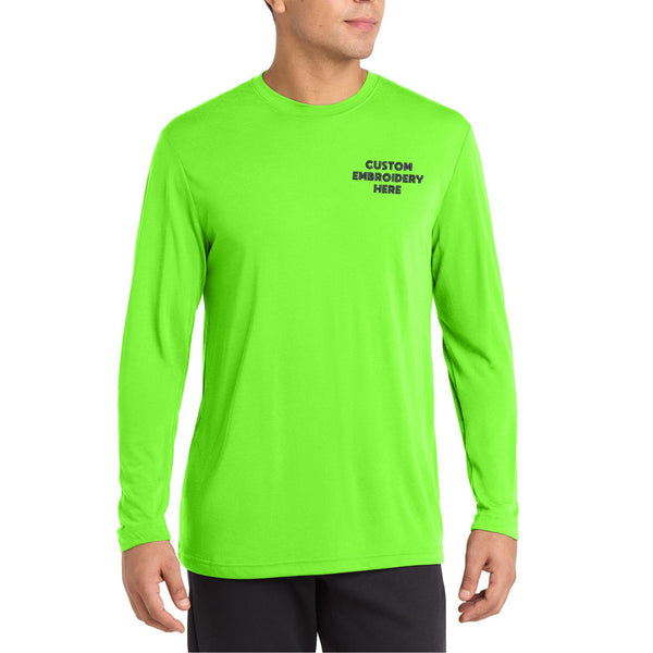Sport-Tek® Long Sleeve PosiCharge® Competitor™ Cotton Touch™ Custom Embroidered Tee - ST450LS
