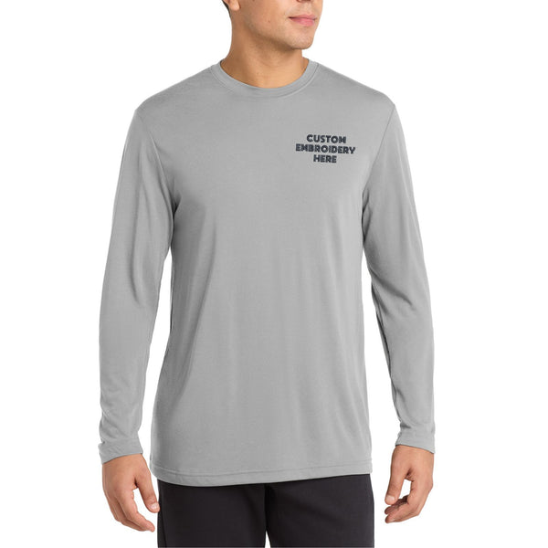 Sport-Tek® Long Sleeve PosiCharge® Competitor™ Cotton Touch™ Custom Embroidered Tee - ST450LS