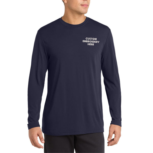 Sport-Tek® Long Sleeve PosiCharge® Competitor™ Cotton Touch™ Custom Embroidered Tee - ST450LS
