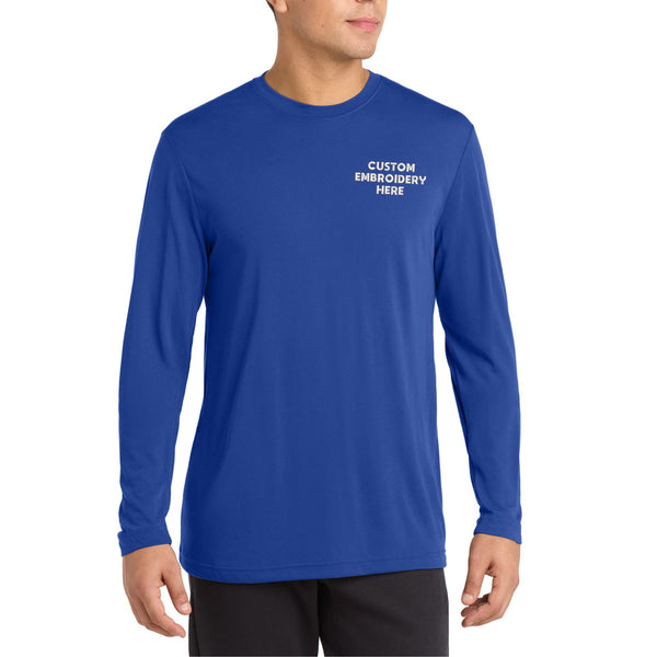 Sport-Tek® Long Sleeve PosiCharge® Competitor™ Cotton Touch™ Custom Embroidered Tee - ST450LS