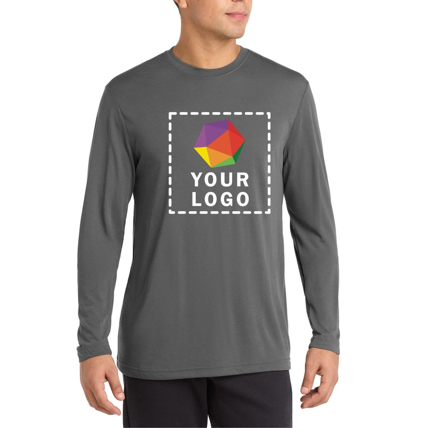 Sport-Tek® Long Sleeve PosiCharge® Competitor™ Cotton Touch™ Custom Printed Tee - ST450LS