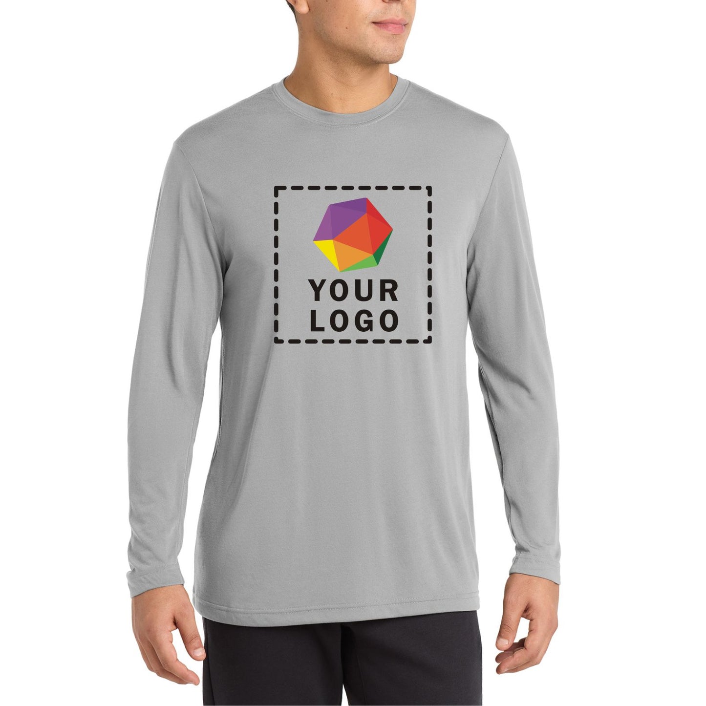 Sport-Tek® Long Sleeve PosiCharge® Competitor™ Cotton Touch™ Custom Printed Tee - ST450LS
