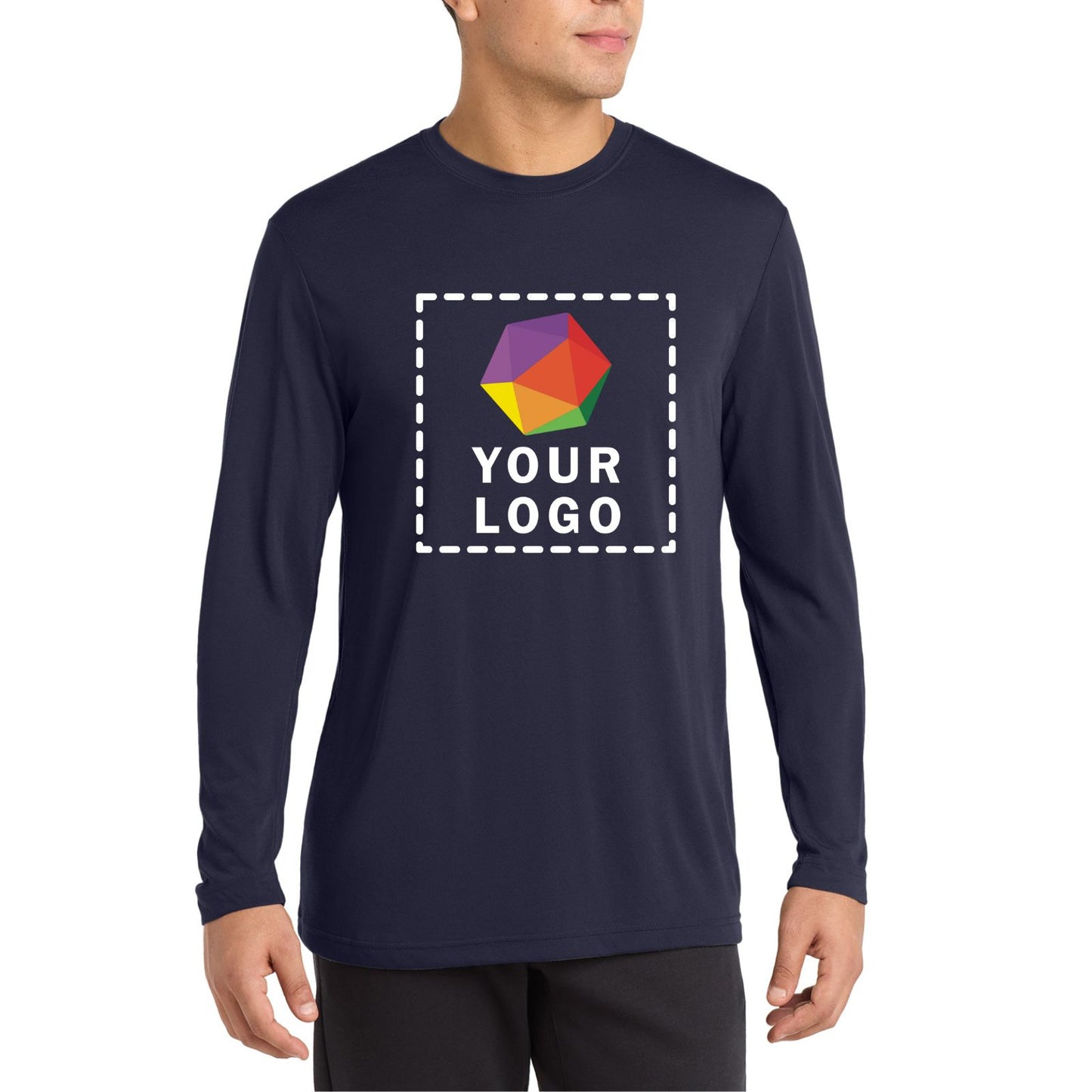 Sport-Tek® Long Sleeve PosiCharge® Competitor™ Cotton Touch™ Custom Printed Tee - ST450LS