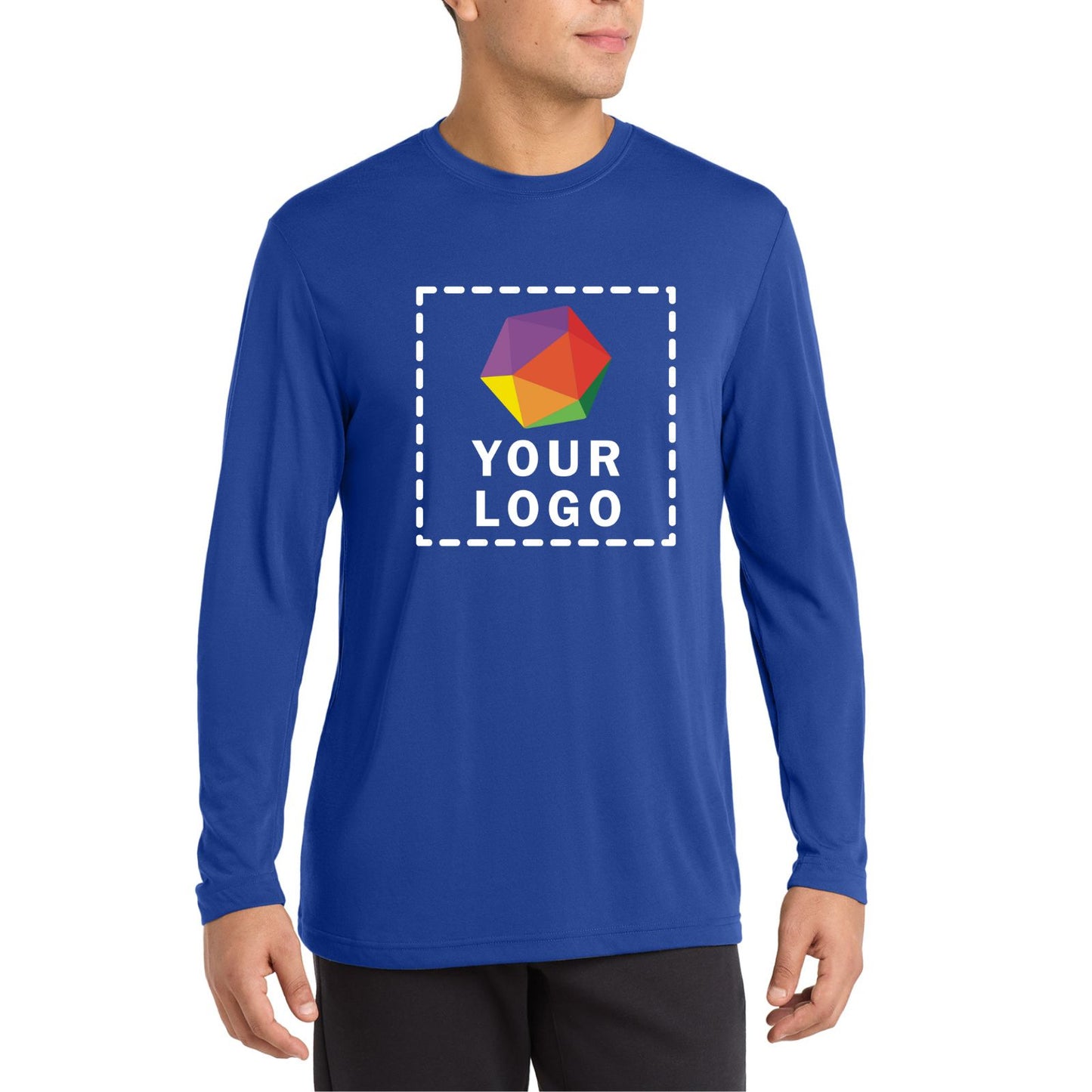 Sport-Tek® Long Sleeve PosiCharge® Competitor™ Cotton Touch™ Custom Printed Tee - ST450LS