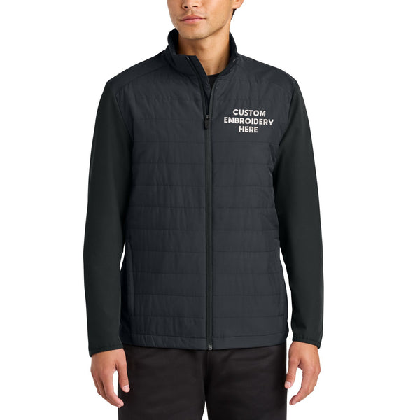 Sport-Tek® Custom Embroidered Teknical Hybrid Jacket - ST940