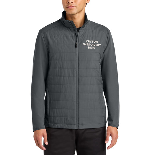 Sport-Tek® Custom Embroidered Teknical Hybrid Jacket - ST940