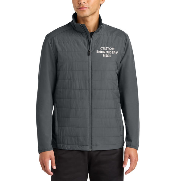 Sport-Tek® Custom Embroidered Teknical Hybrid Jacket - ST940