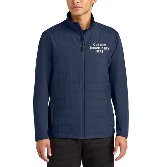 Sport-Tek® Custom Embroidered Teknical Hybrid Jacket - ST940